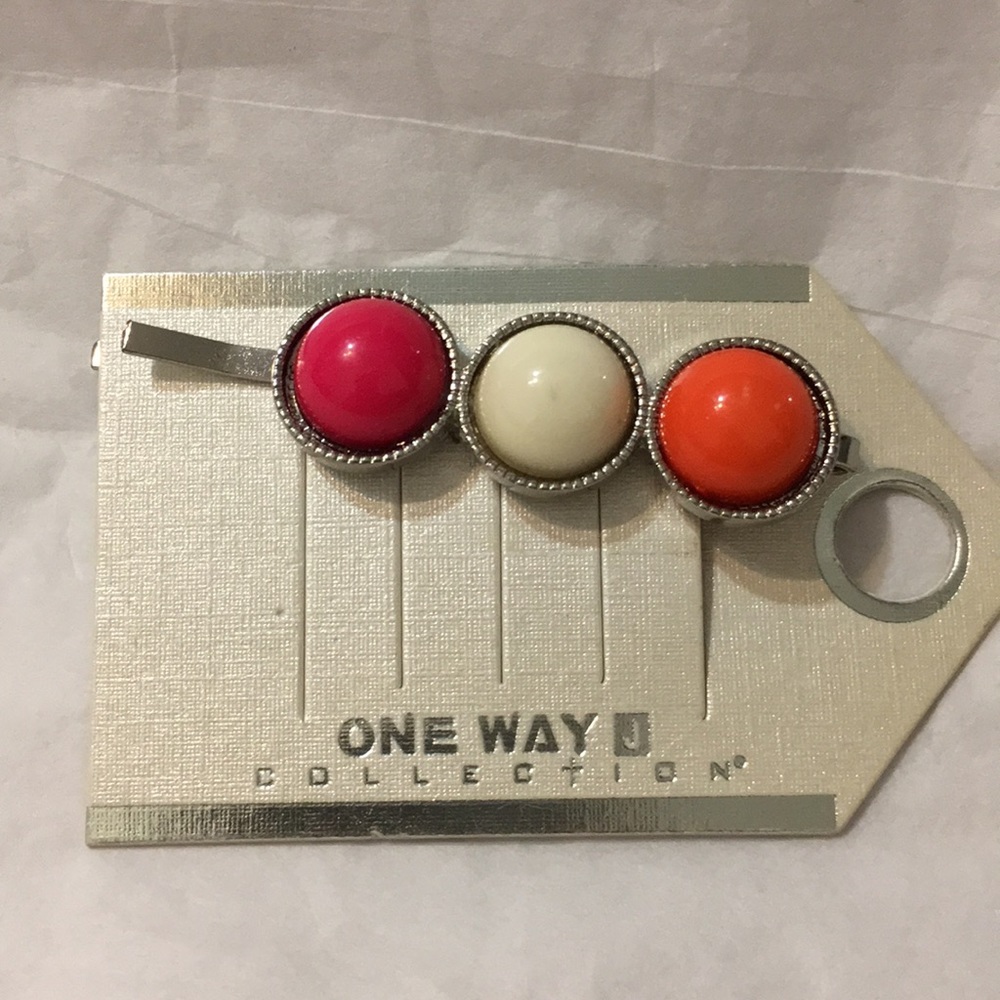 Multi-colored barrette (bobby pin style)
